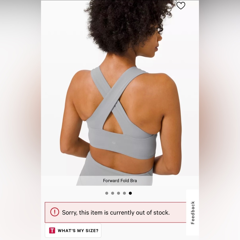 (No longer made)Lululemon Align fold forward sports bra  Size: 6